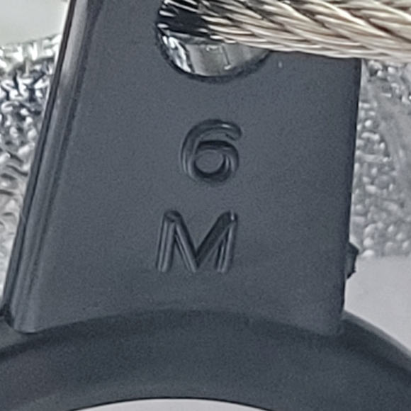 Cubic Zirconia Adjustable Silvertone Fashion Ring EUC Two-Tier - Picture 4 of 13